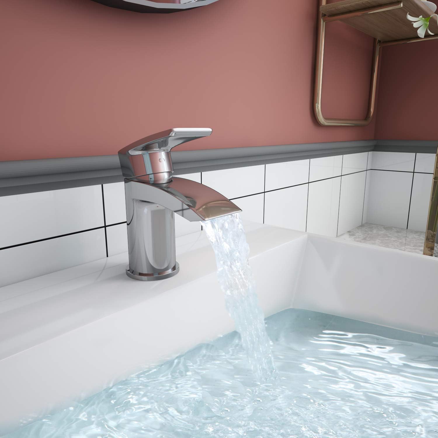 Thumbnail 1 de Funime Basin Tap Mixer Waterfall