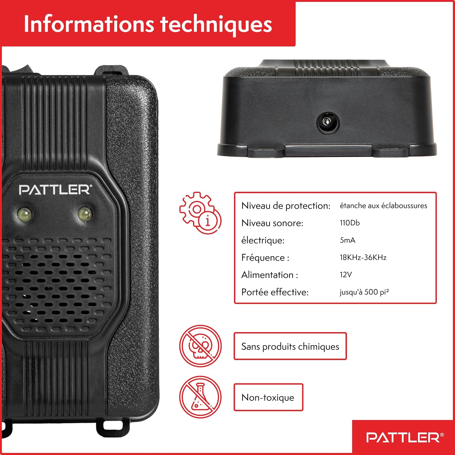 Detalle 2 de PATTLER Anti Rongeur 45m² pour voiture