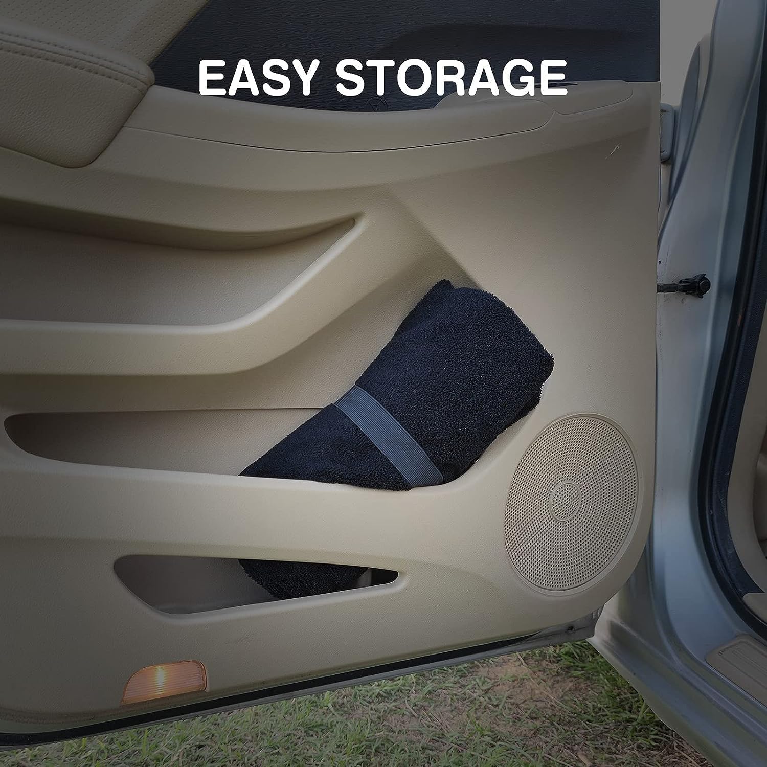 Thumbnail 5 de Leader Accessories Sweat Towel Seat Cover – Waterproof, Non-Slip, Universal Front Seat (Black)