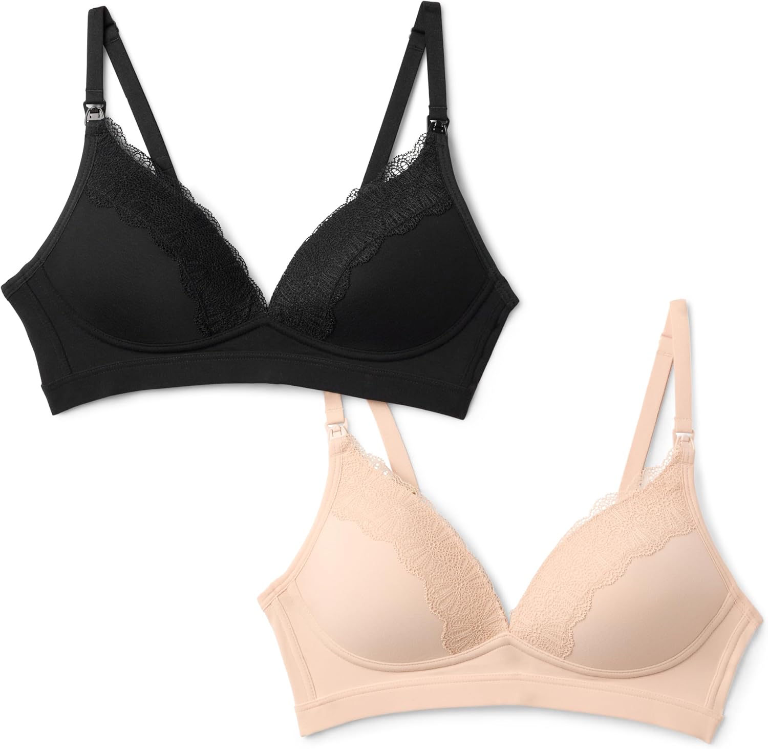 Thumbnail 4 de Amazon Essentials Women's Peached Microfiber with Lace Trim Clip Down Nursing Bra