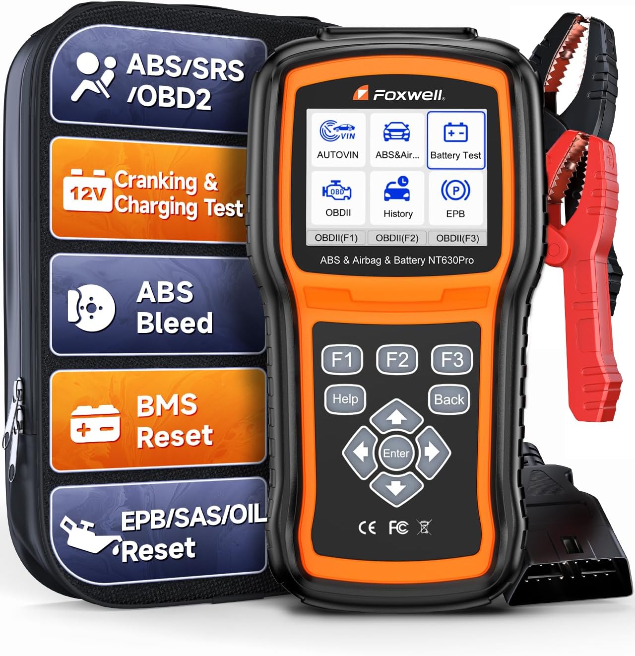 Detalle de FOXWELL NT630 Pro 12V Battery & ABS Scanner