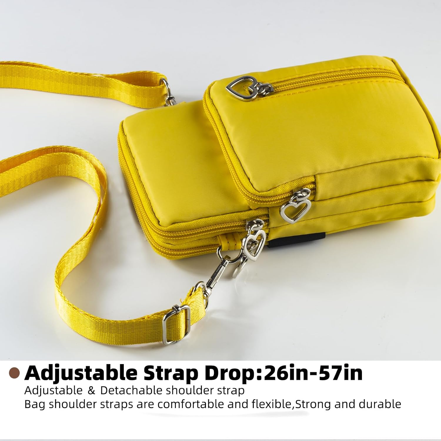 Thumbnail 4 de JANKS Small Crossbody Bags for Women – mini nylon phone wallet with adjustable crossbody strap
