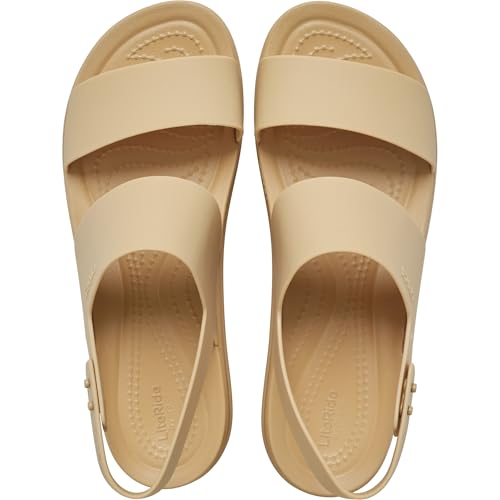 Detalle 2 de Crocs Brooklyn Low Wedge for Women – Cashew, UK Size 3 (Women)