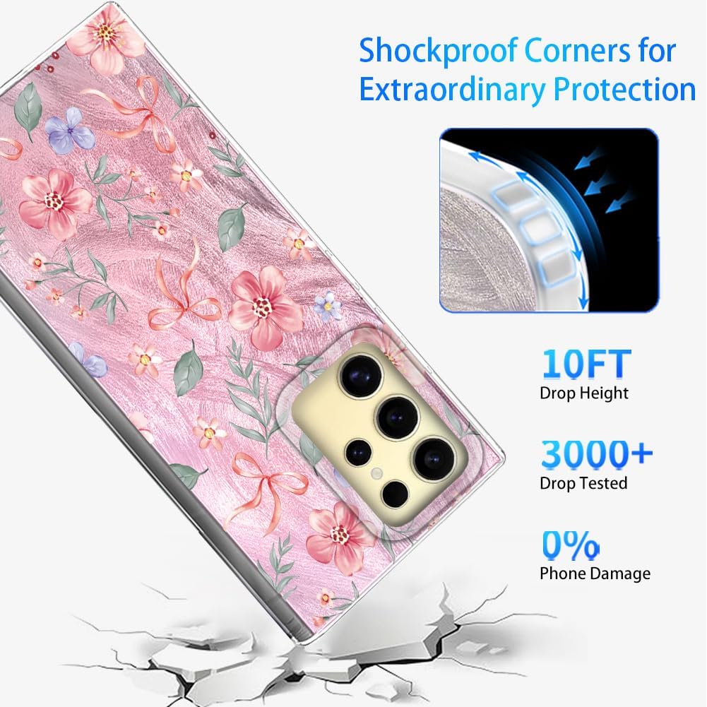 Thumbnail 1 de Tedyhulle Hülle für Samsung Galaxy S25 Ultra mit Nette Blume Design – dünne Schutzhülle aus TPU/PC