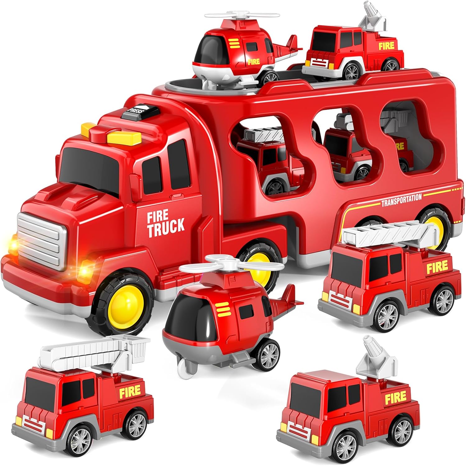 Detalle de BLmukce Todder Fire Engine 5-in-1 Trucks