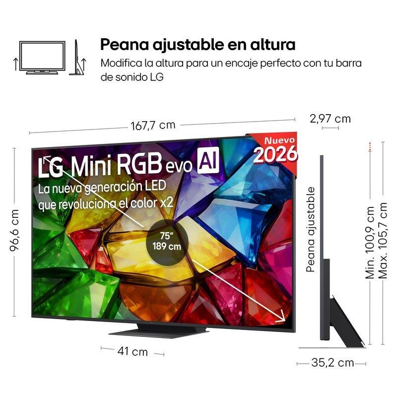 Thumbnail 3 de TV LG MiniLED 75MRGB87B6B: cine en casa y gaming con IA y HDR de alto rendimiento