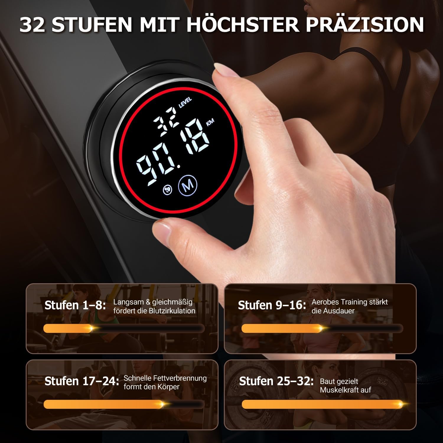 Detalle 2 de DMASUN Rudergerät 16 Stufen für Zuhause 🚣