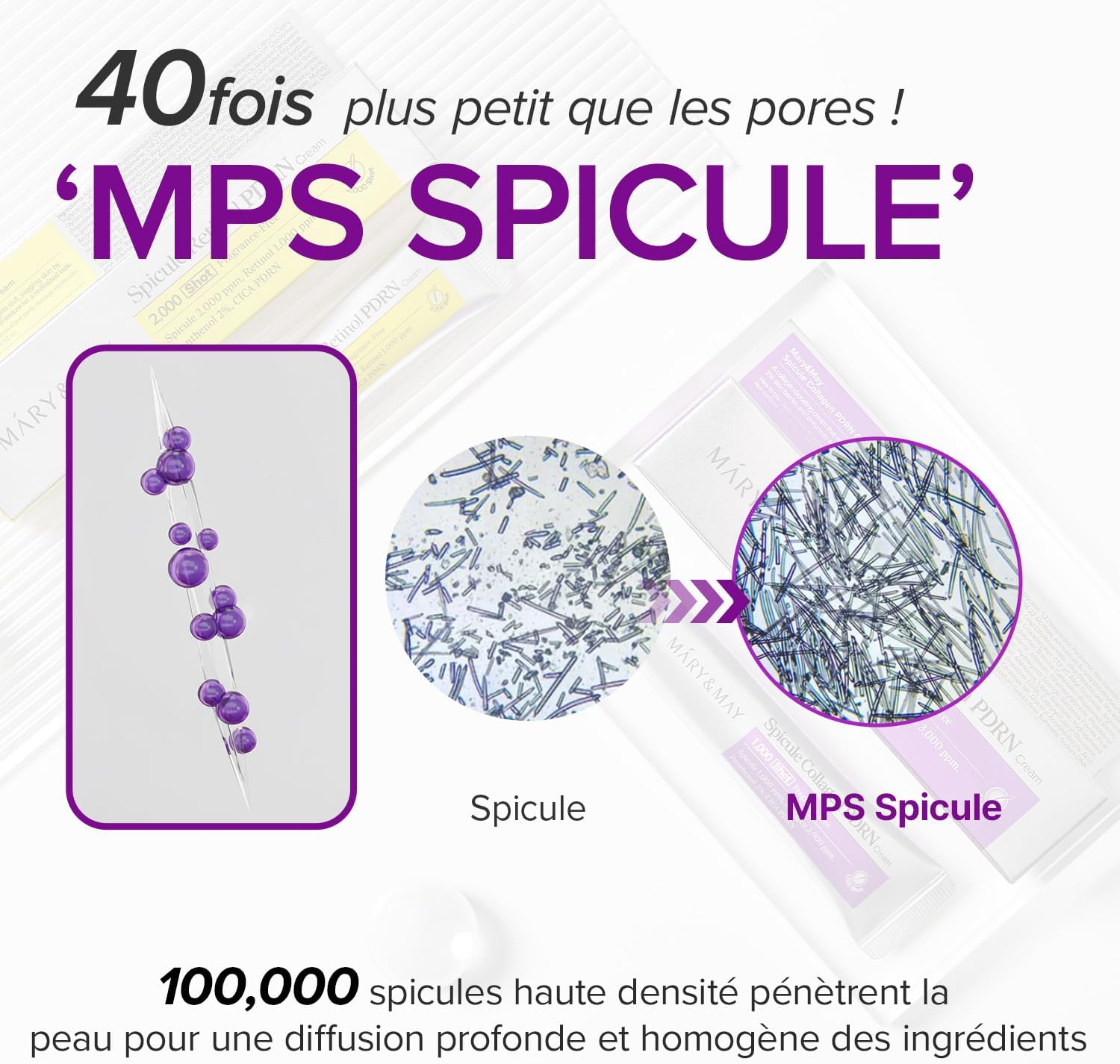 Thumbnail 3 de Mary&May Crème Spicule Collagène PDRN – Hydratante visage aux spicules marins et collagène français