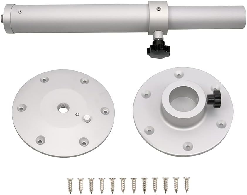Detalle de Gresonic A6DE-2025-DZZJ höjdjusterbart, avtagbart bordsben i aluminium