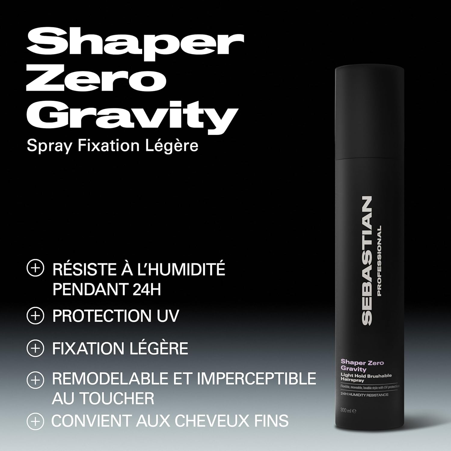 Thumbnail 1 de Sebastian Professional Re-Shaper, Zero Gravity et Shaper Fierce – sprays coiffants à fixation légère à extra forte