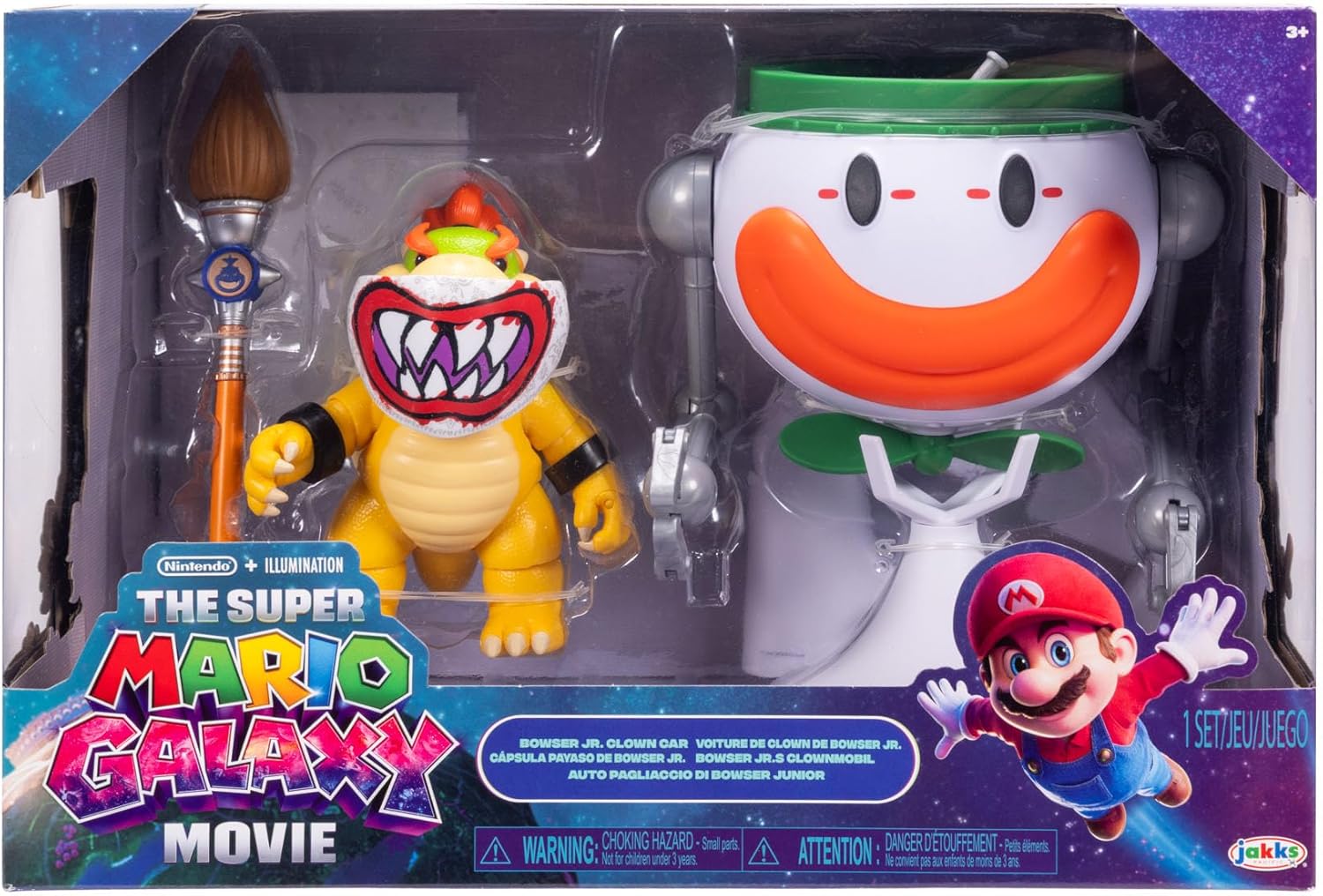 Thumbnail 4 de Bowser Jr. Action figure da 12,7 cm con Clown Car interattiva – Jakks Pacific (Super Mario Galaxy)