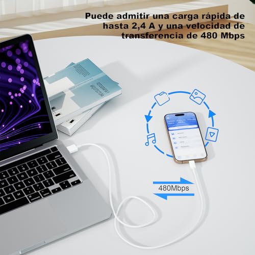 Detalle 2 de BSTOEM Cable Cargador USB-C 2m y 1m