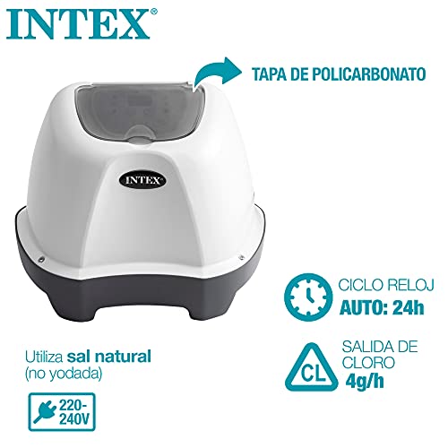 Detalle de Intex Clorador salino para piscinas desmontables pequeñas (55244) 4 g/h, 17.000 L, 3 modos de autolimpieza