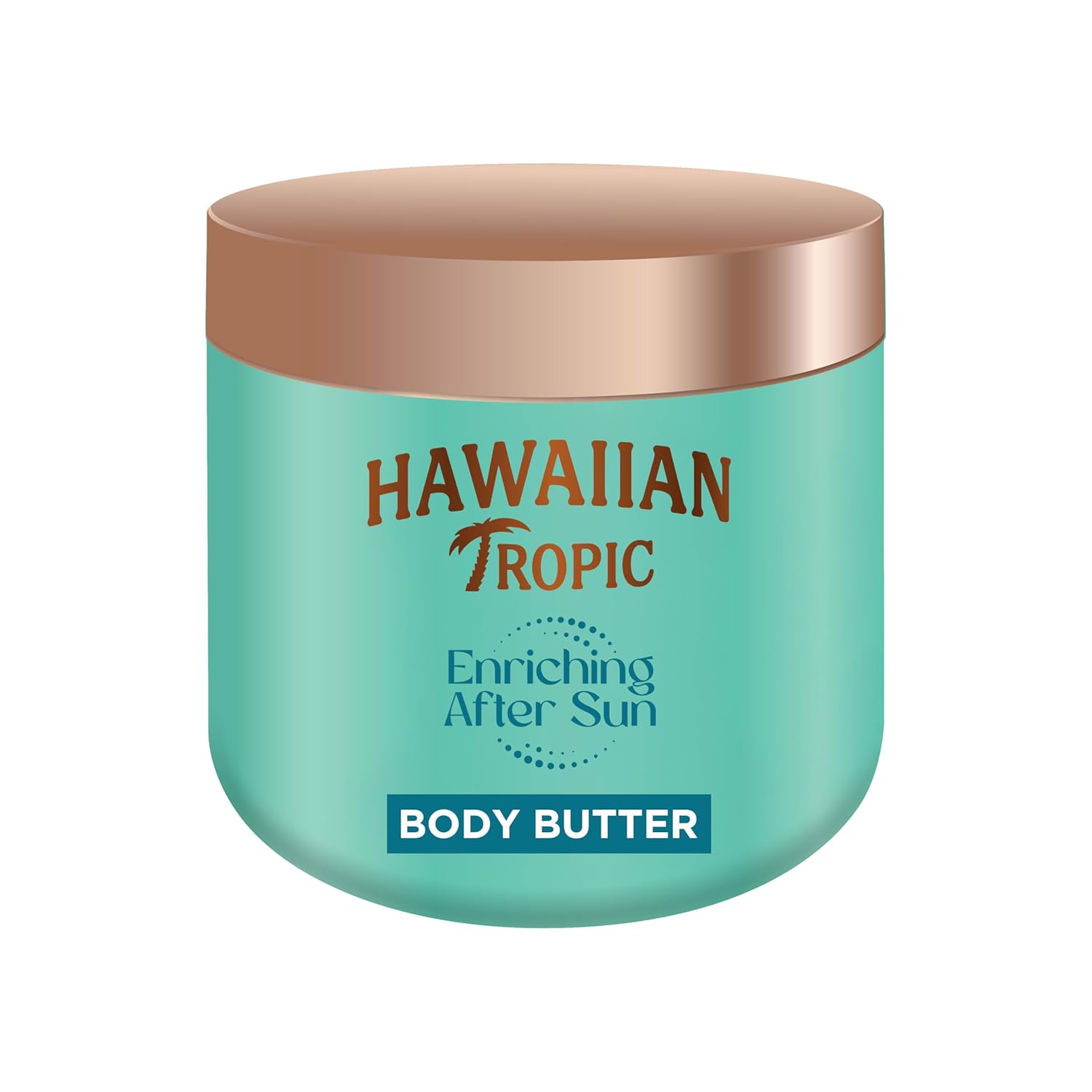 Detalle de Hawaiian Tropic Enriching After Sun Body Butter – 250 ml, 12-Stunden-Feuchtigkeit mit Sheabutter, Kokosduft, vegan