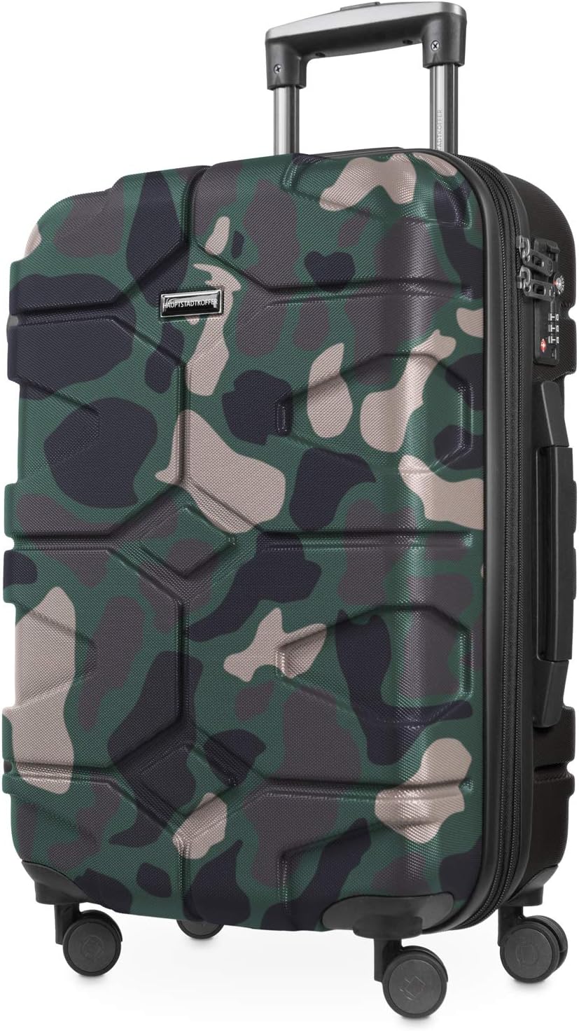 Detalle de HAUPTSTADTKOFFER - X-Kölln Bagage à Main Cabine 58 cm, 40–50 L, 4 Roues, TSA, Camouflage