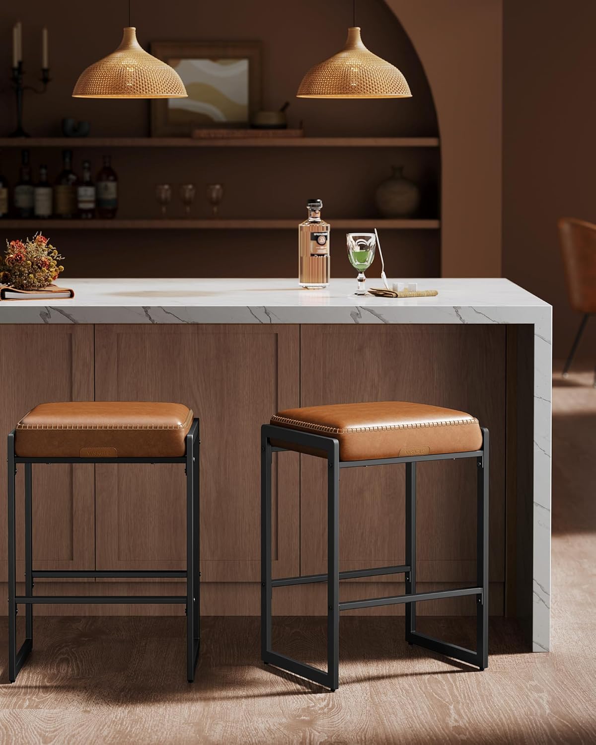Detalle de VASAGLE Bar Stools, 26-Inch