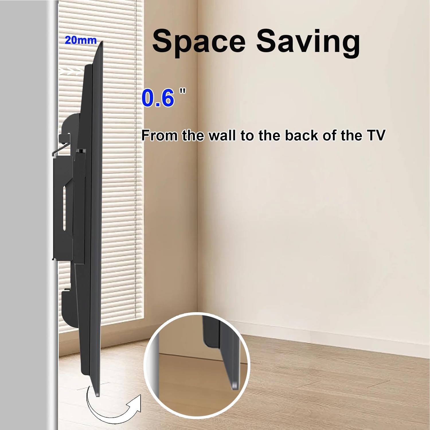 Thumbnail 5 de GLWIXY Fixed TV Wall Mount 42"