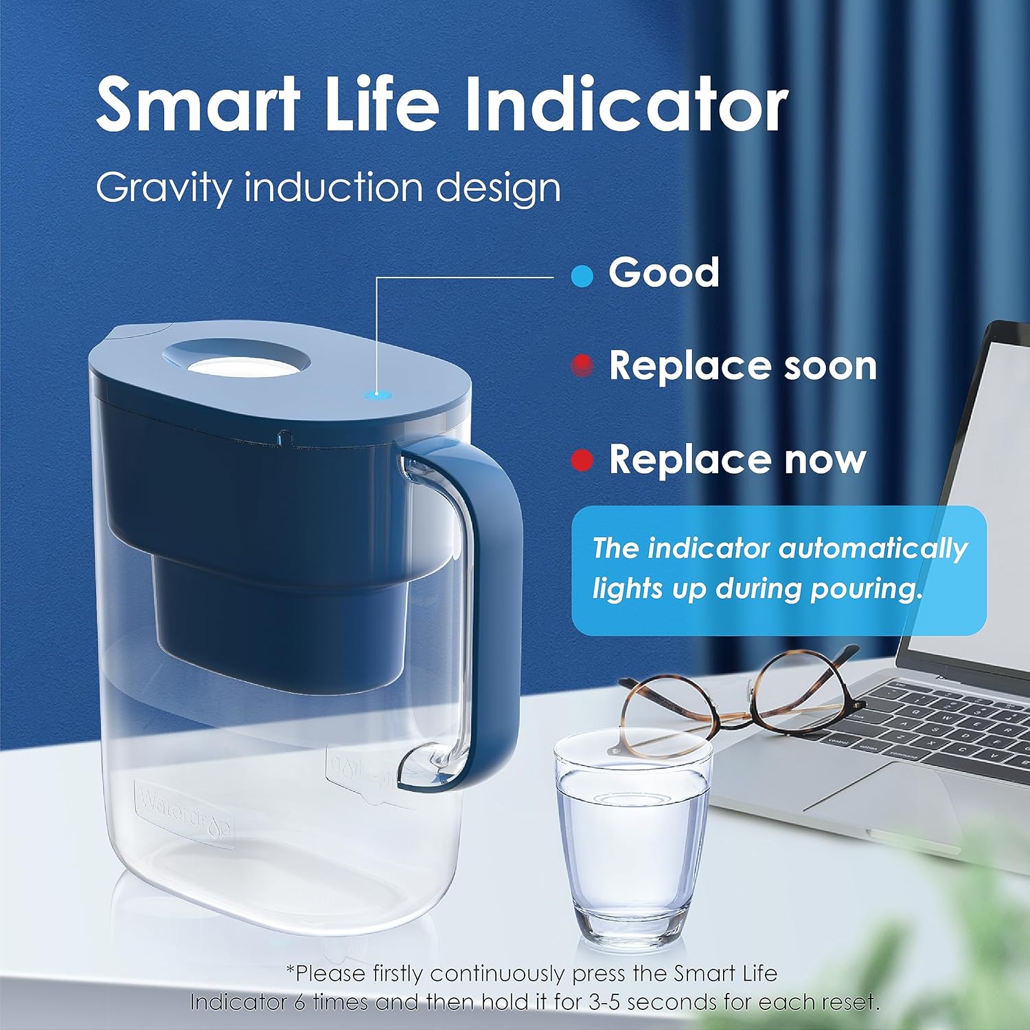 Thumbnail 6 de Waterdrop Lucid 3.5L water filter jug