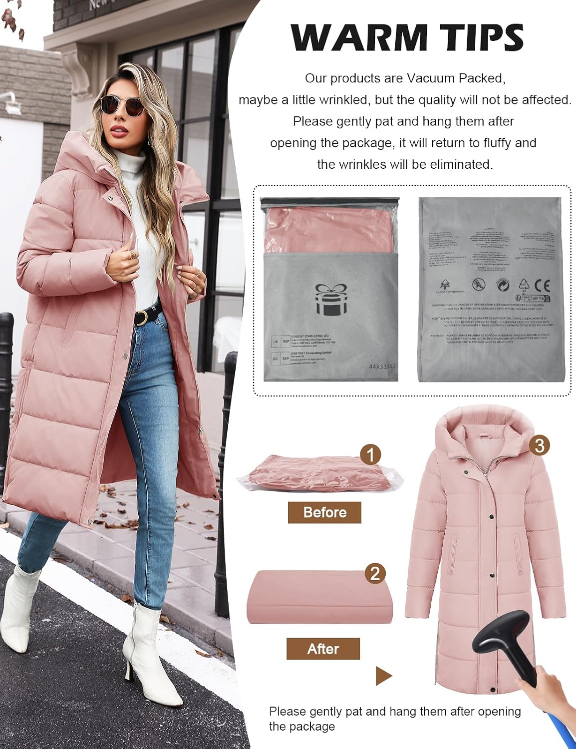 Thumbnail 4 de VXVGER Winter Coats for Women 1 Jacket