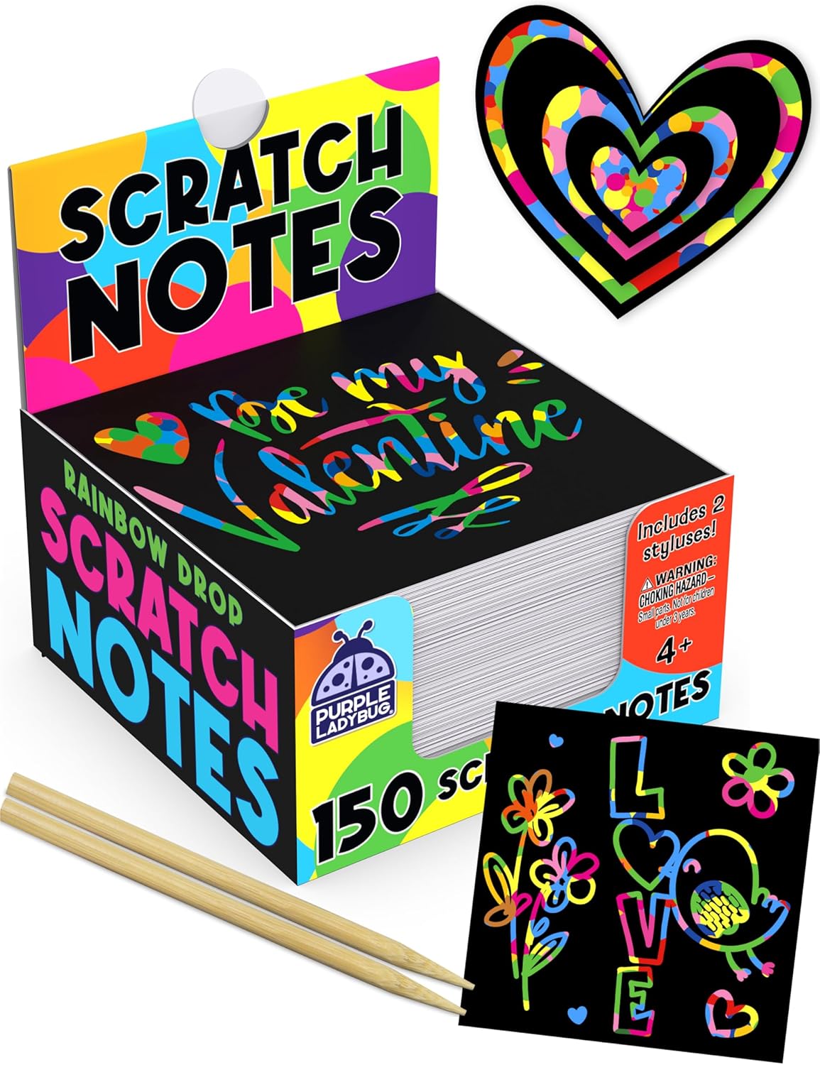 Scratch Art Mini Notes 150 Pack 🎨