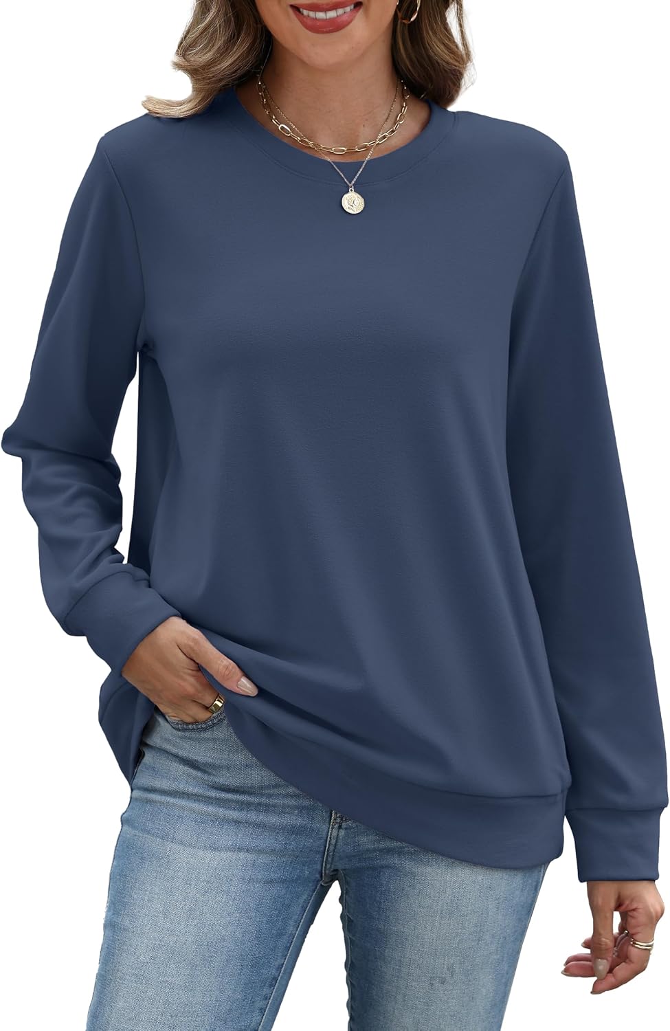Thumbnail 3 de RUMIA Crewneck Fall Sweatshirt for Women