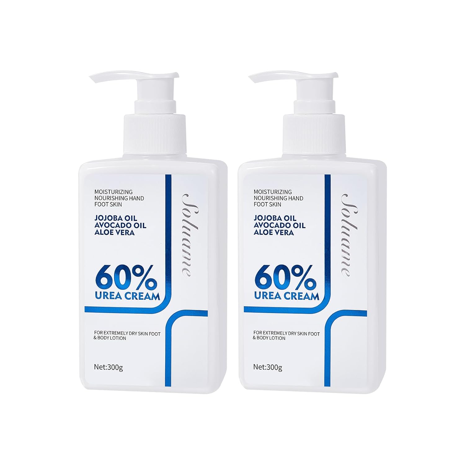 Thumbnail 6 de Soluame Urea Bodylotion mit 60% Urea Plus 2% Salicylsäure – schnell einziehende Pflege für trockene Haut (300 g)