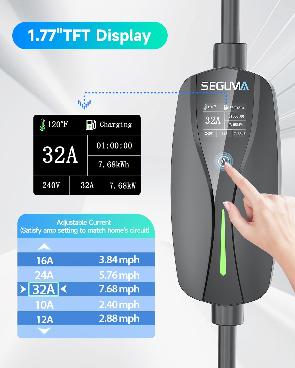 Thumbnail 3 de SEGUMA Level 2 EV Charger 32A