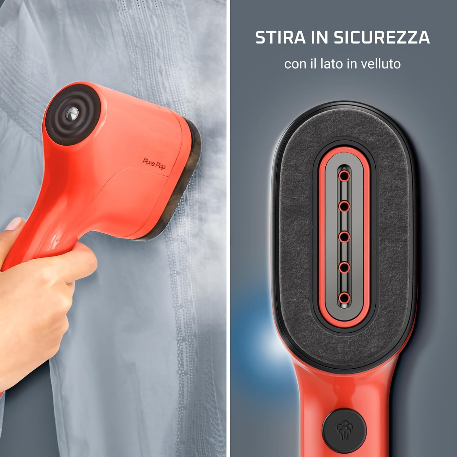 Detalle 2 de Rowenta Pure Pop ferro verticale a vapore 1300W