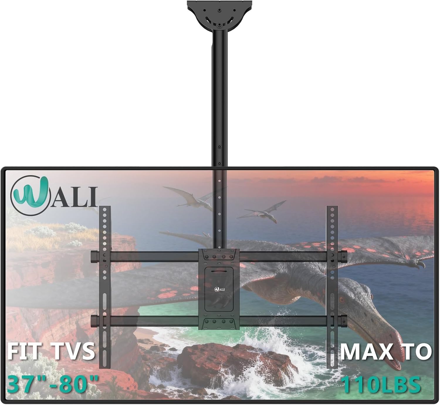 Detalle de WALI Ceiling TV Mount for 37–80-Inch TVs
