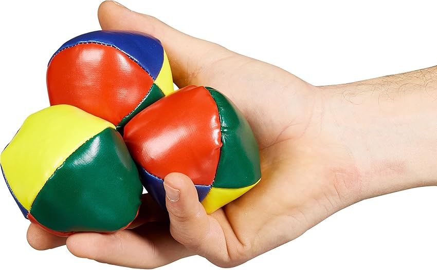 Thumbnail 5 de Relaxdays 5 pelotas malabares Ø 6,5 cm multicolor 🤹
