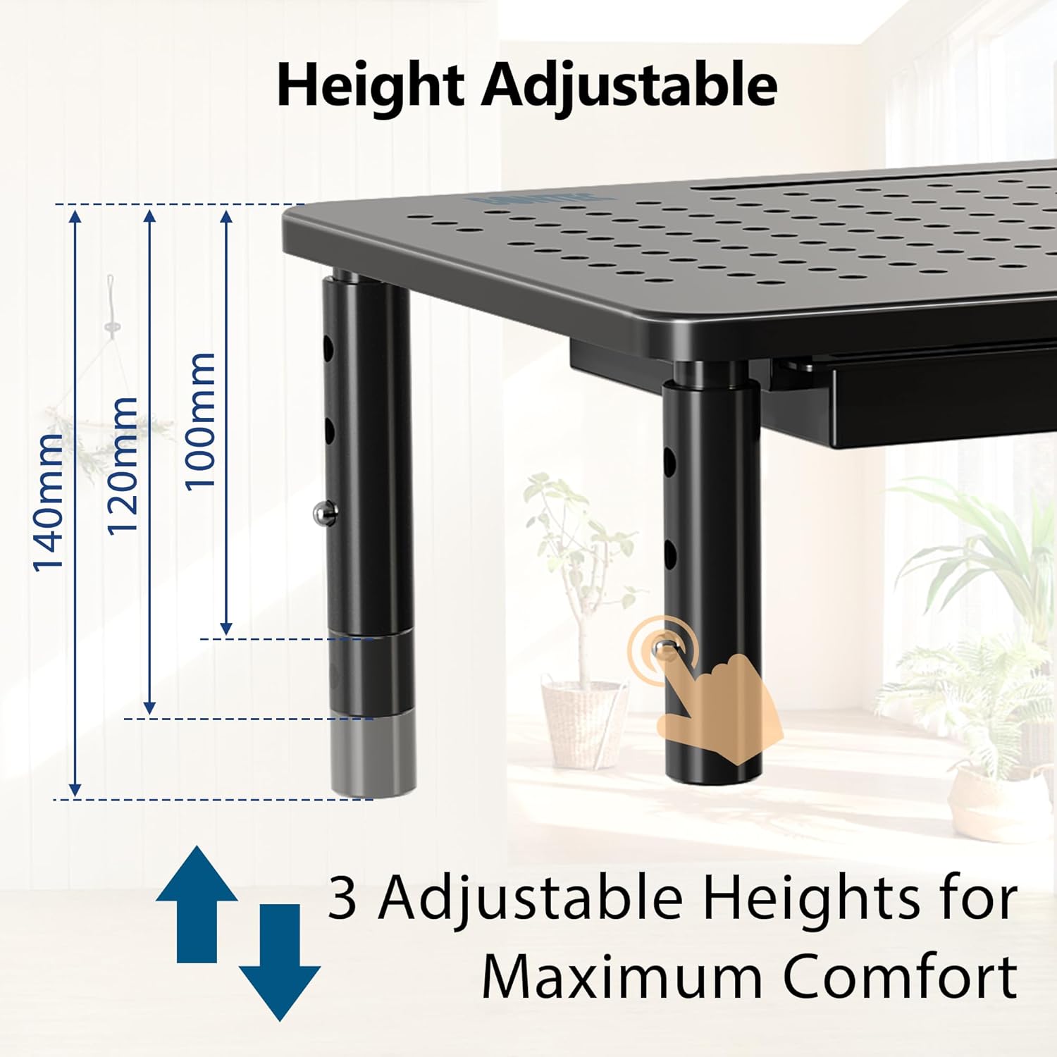 Thumbnail 3 de BONTEC Monitor Stand with Drawer