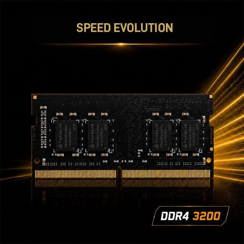 Detalle de Forgeon Cyclone PLUS SODIMM DDR4 3200 MHz 4GB CL22 Negra