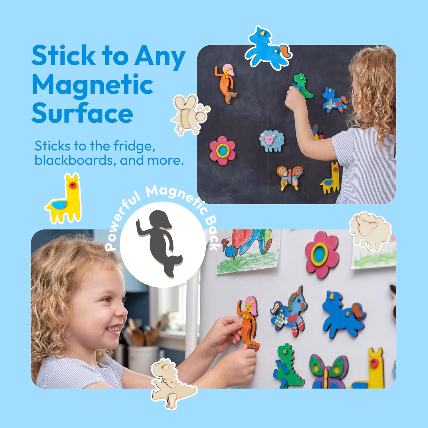 Thumbnail 5 de JOYIN 12 Wooden Magnet Painting Kit 🎨