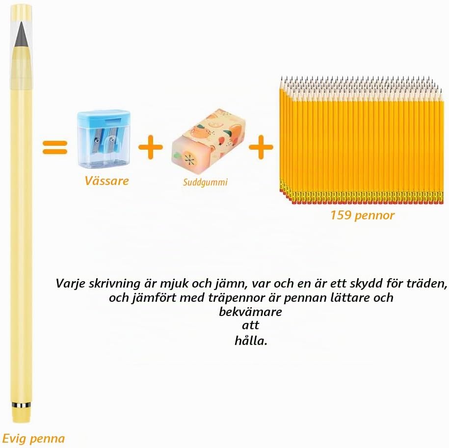 Detalle 1 de Vicloon Inkless bläckfri evighetspenna, 7-pack med utbytbara spetsar
