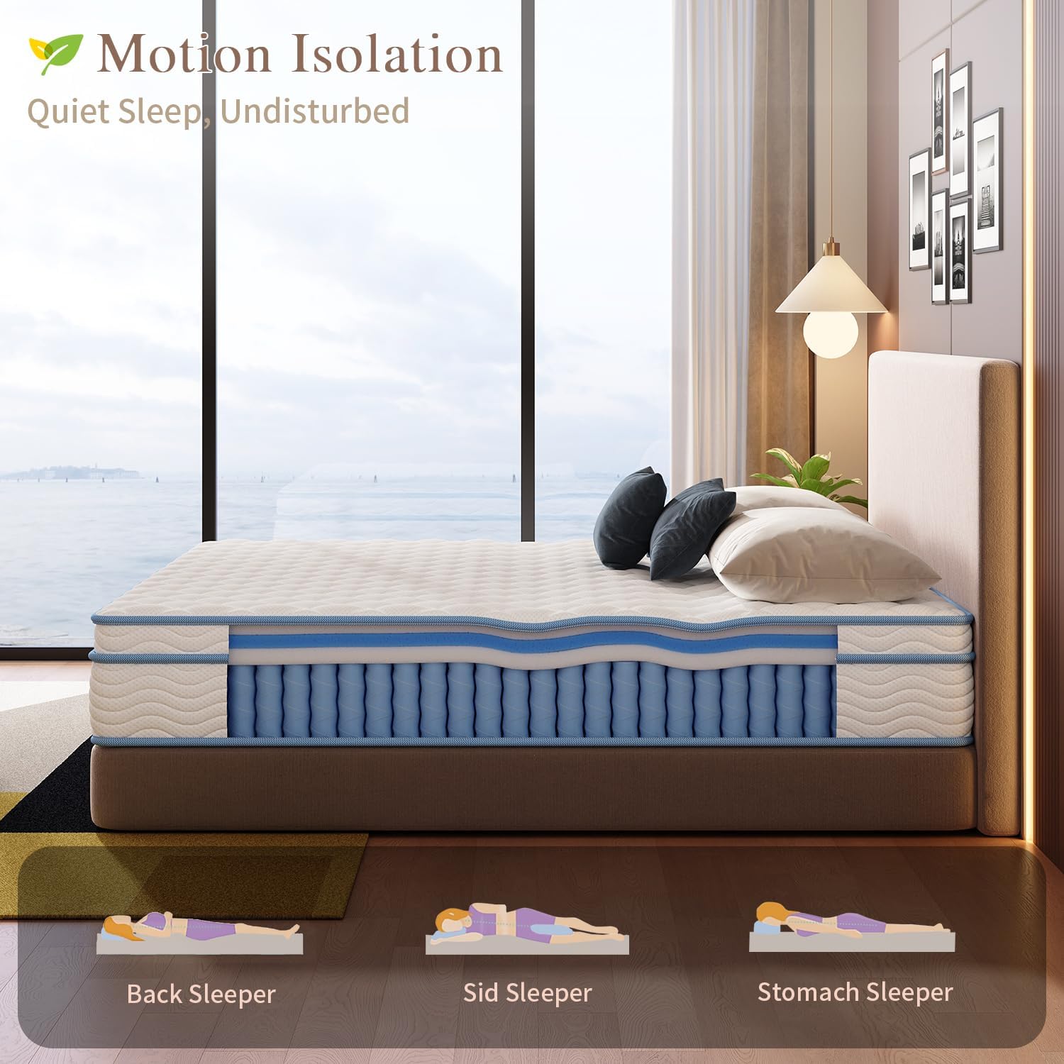 Detalle de THROBIG Full Mattress, 12-Inch