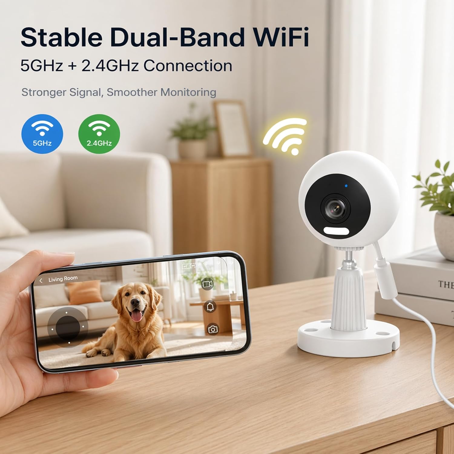 Detalle 2 de GUOANVISION 3MP Indoor Security Camera