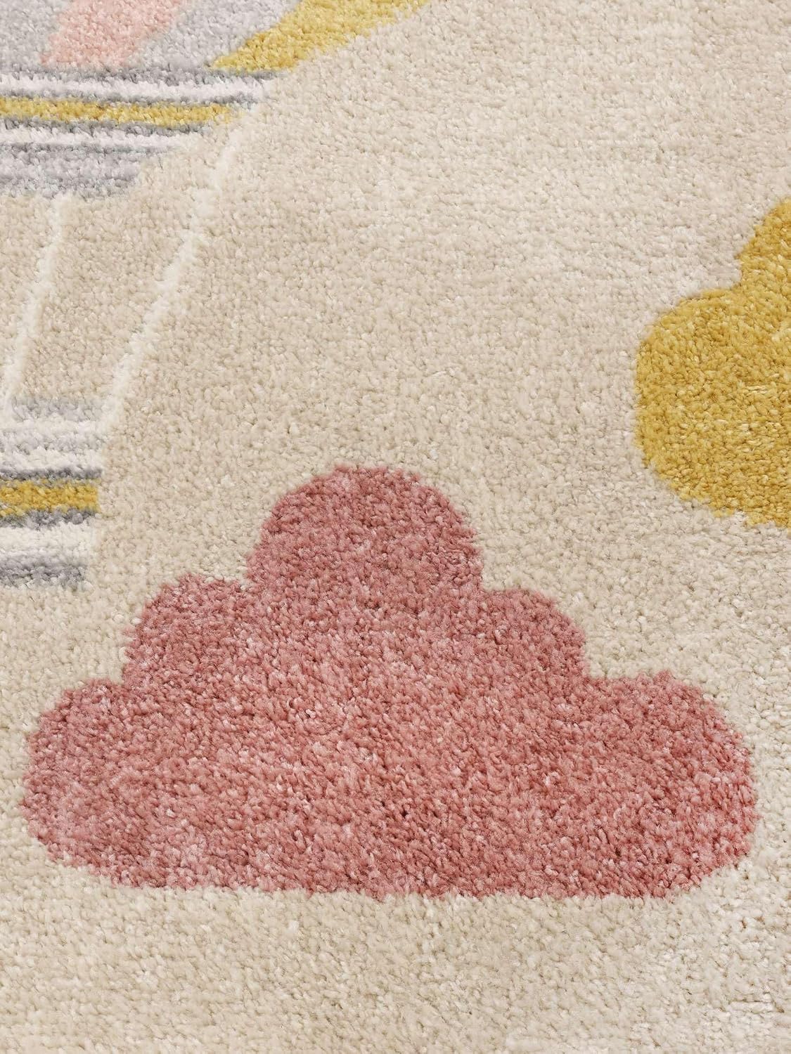 Thumbnail 6 de RugVista Balloon Ride kids’ rug, 160 x 230 cm, beige and pink
