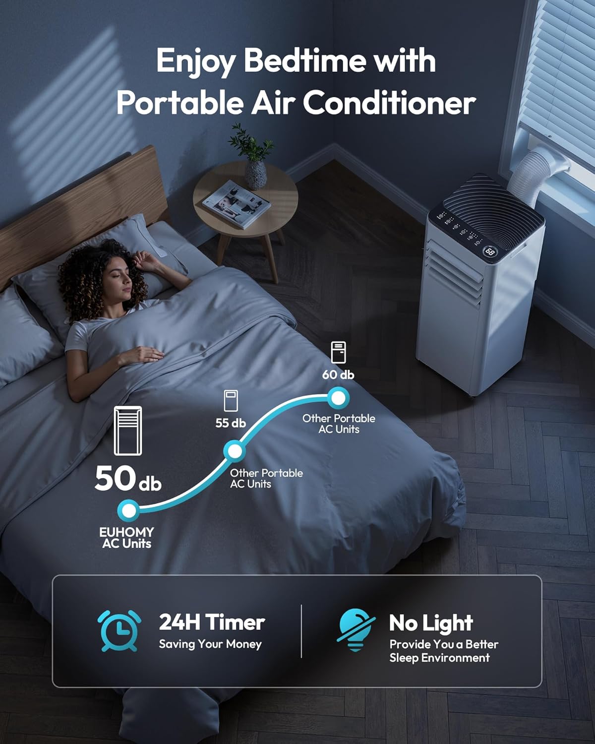 Thumbnail 5 de Air Conditioning Unit - Portable 9000 BTU 4-in-1 with Quiet Operation and Window Kit