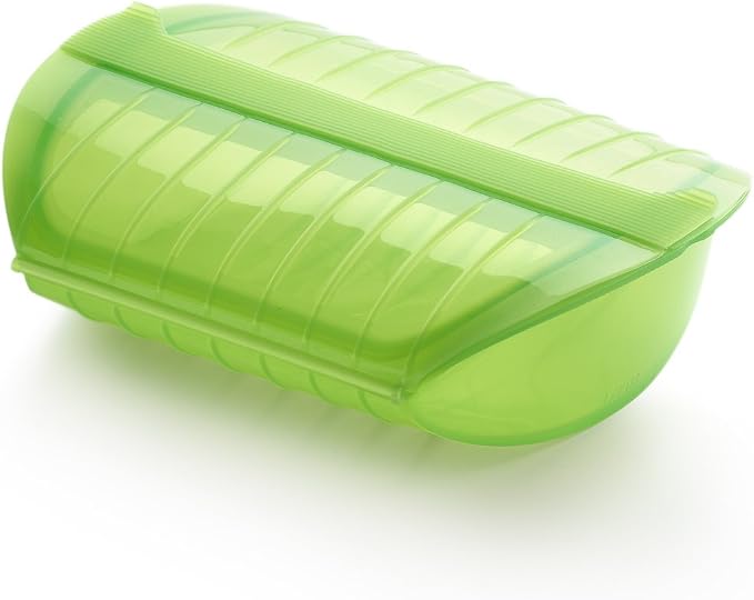 Detalle de Lékué Estuche de vapor con bandeja 1400 ml para 3-4 personas 🥗