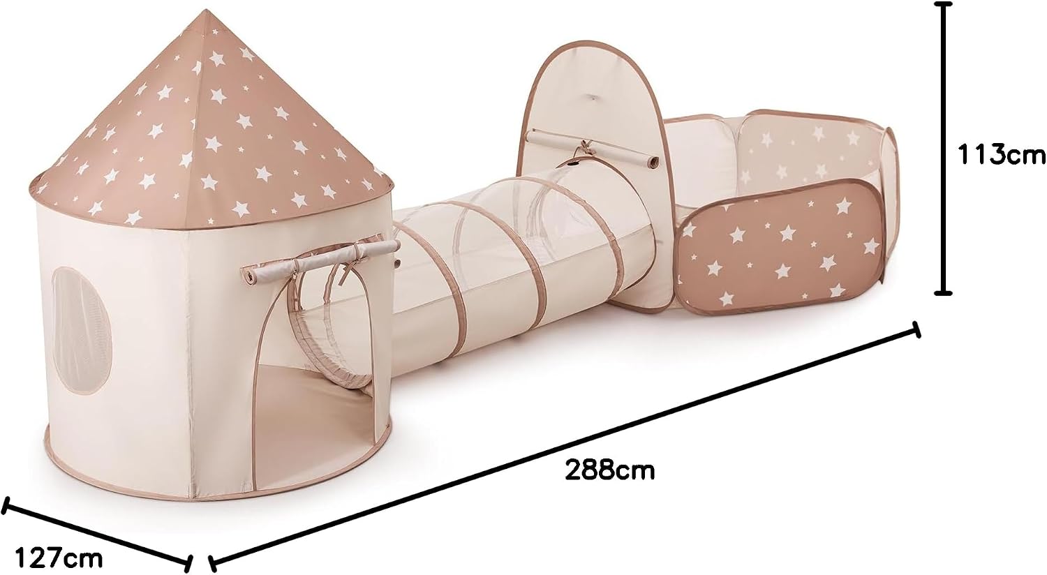 Thumbnail 6 de Sumbababy 3-in-1 Play Tent with Tunnel and Ball Pit for Toddlers