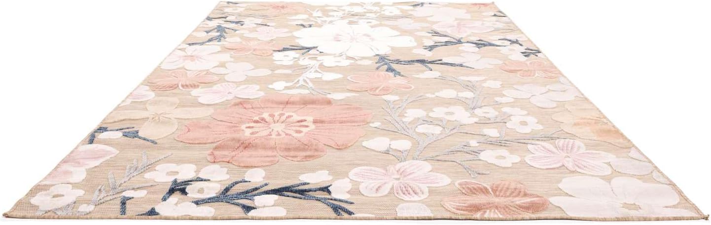 Detalle de RugVista Cherri tapijt 140 x 200 cm voor binnen en buiten, uv-bestendig