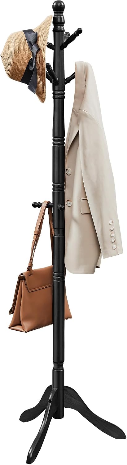 Thumbnail 6 de VASAGLE solid wood coat rack, rubberwood