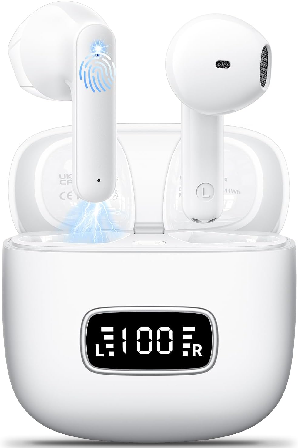 Detalle de Kauguo Wireless Earbuds Bluetooth 5.4 — Lightweight open-fit for small ears