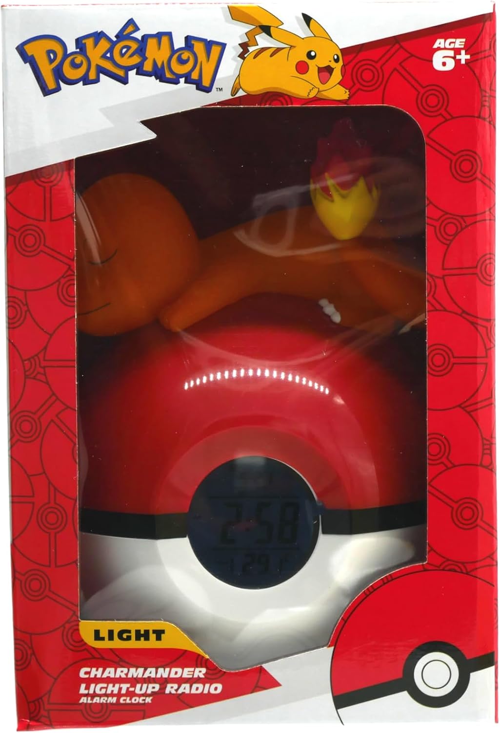 Thumbnail 4 de TEKNOFUN 811368 budzik Pokémon Charmander z radiem FM i podświetleniem