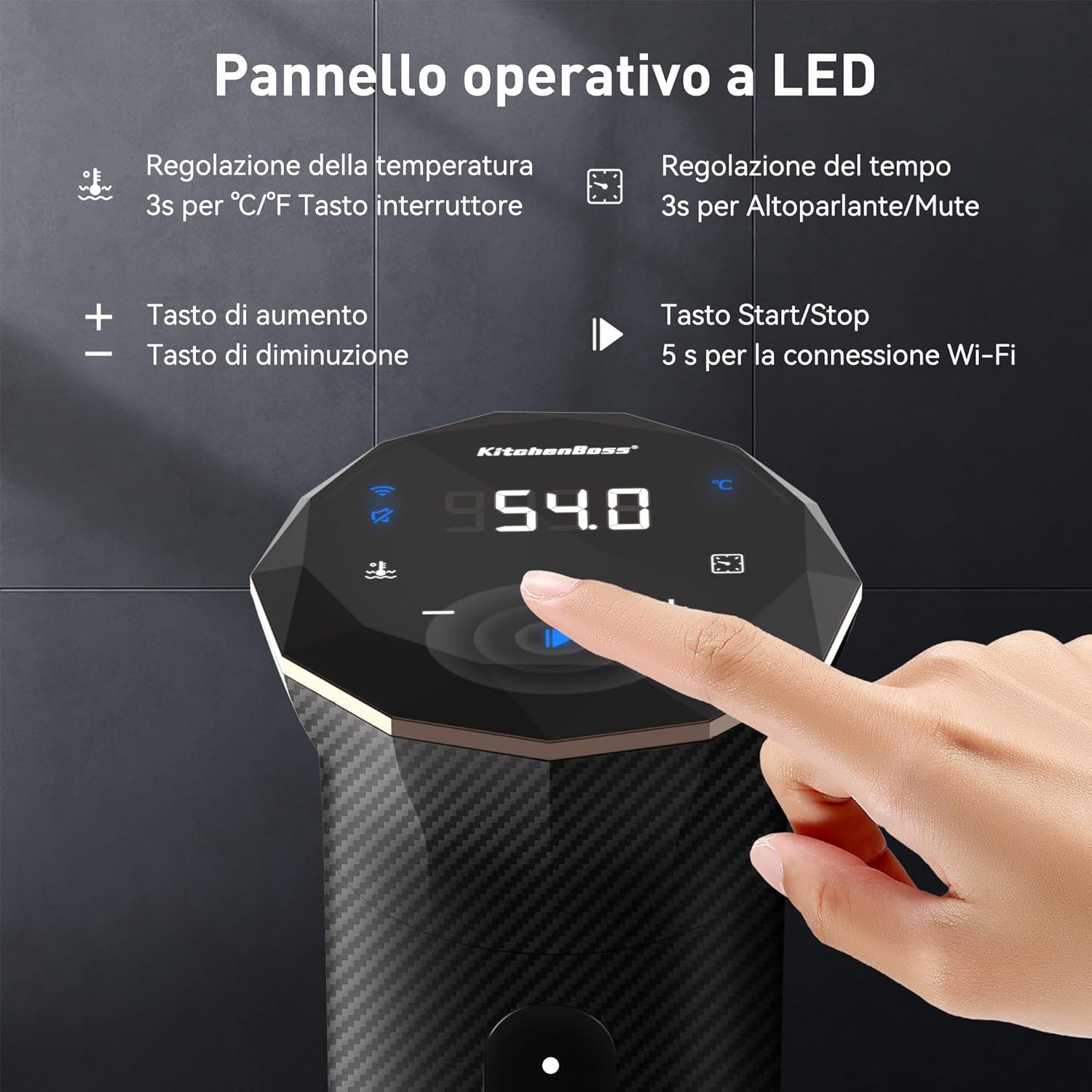 Thumbnail 2 de KitchenBoss WiFi sous vide 1100 W