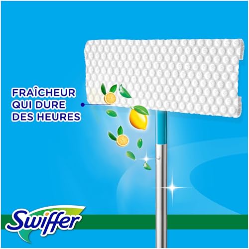 Thumbnail 6 de Swiffer Lingettes Humides pour Balai Attrape-Poussière — 58 Lingettes Citron Frais et Morning Fresh (balai vendu séparément)