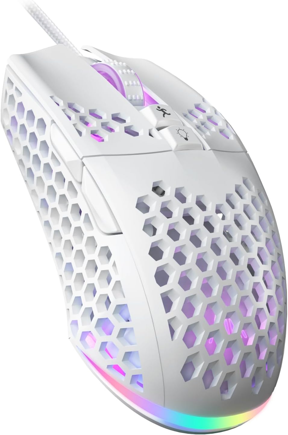 Detalle de SOLAKAKA SM900 Wired Gaming Mouse, 12800 DPI, RGB, Programmable Buttons