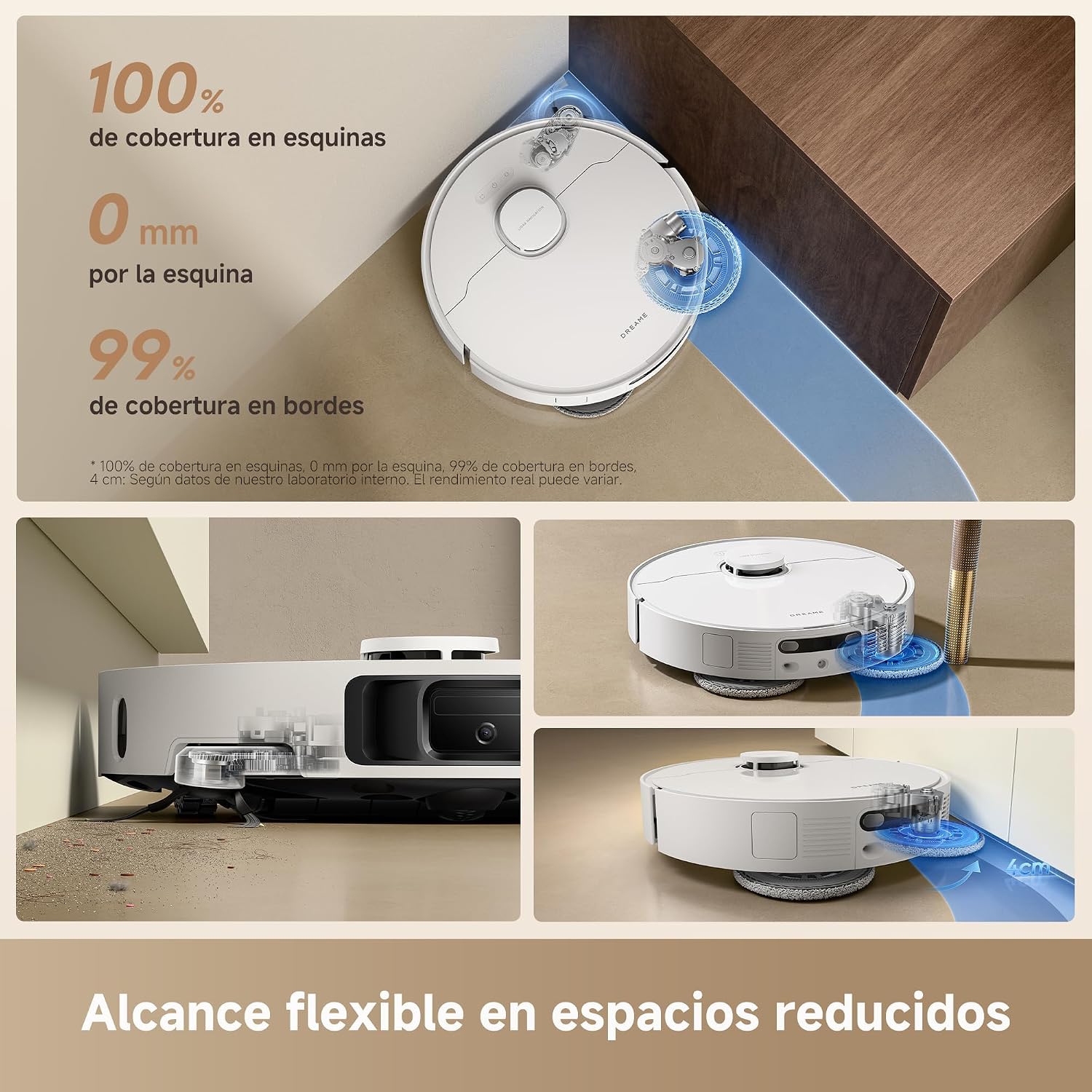 Detalle de DREAME L10s Ultra Gen 3 Kit: Robot aspirador y fregasuelos con autolimpieza y mopa extensible