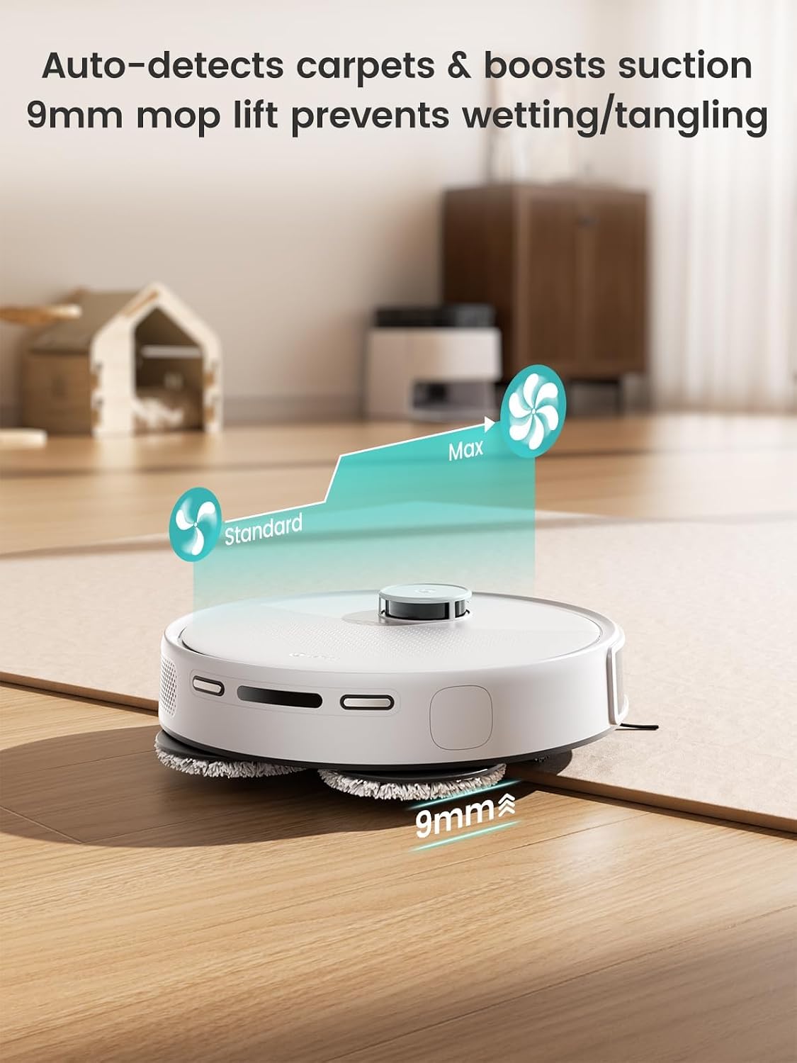 Detalle 2 de Lefant M3 Robot Vacuum and Mop, 12,000Pa Suction, LiDAR and Self-Emptying Dock