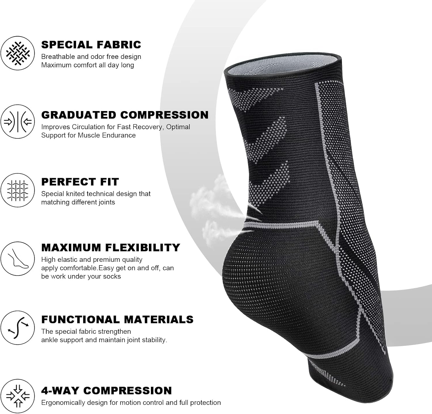 Thumbnail 1 de ACWOO Supporto per caviglia XL 2 pezzi tutore sportivo 🦶